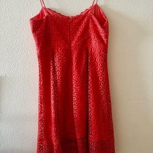 J. Crew Peach Lace Cocktail Dress.